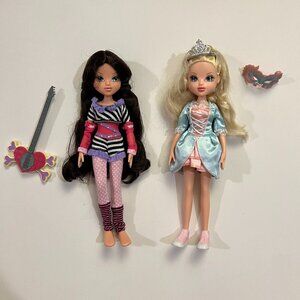 Lot of 2 Moxie Girlz | Jammaz Lexa Doll and Masquerade Ball Avery Doll